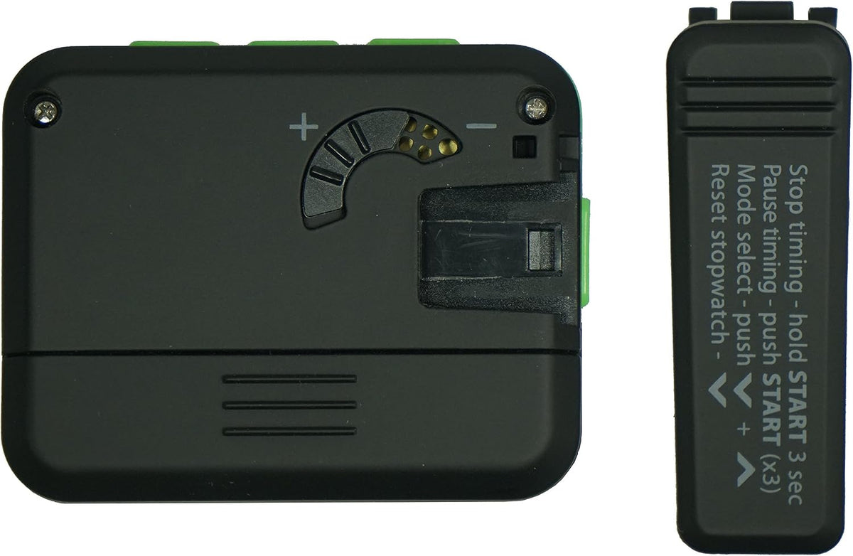 plus Interval Timer and Stopwatch - Black/Green Softcoat