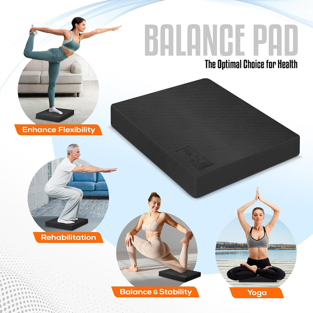 Yes4All Exercise Balance Pad, Non-Slip Foam Kneeling Pad