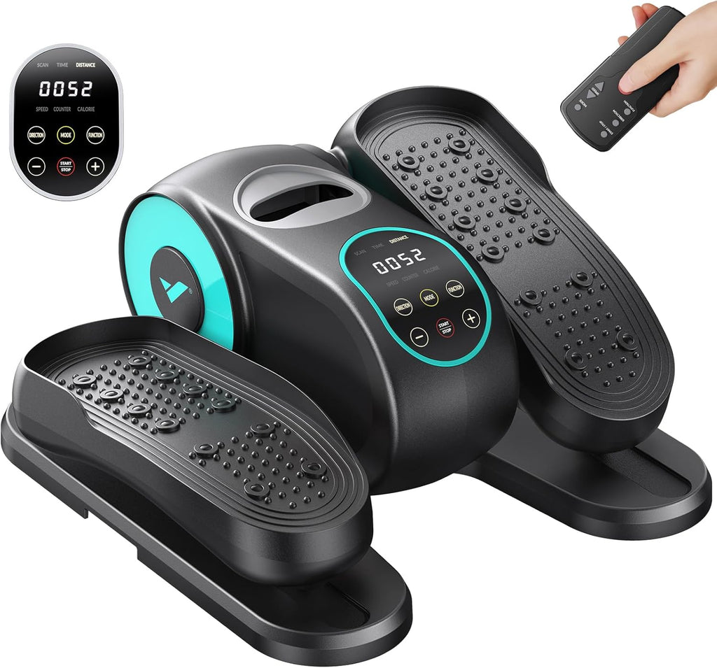 under Desk Elliptical, Leg Exerciser While Sitting for Seniors