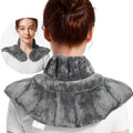 Microwavable Heating Pad for Neck, Shoulders, and Back - Microwave Heated Wrap with Moist Heat, Weighted Neck Warmer, Gray, Unscented