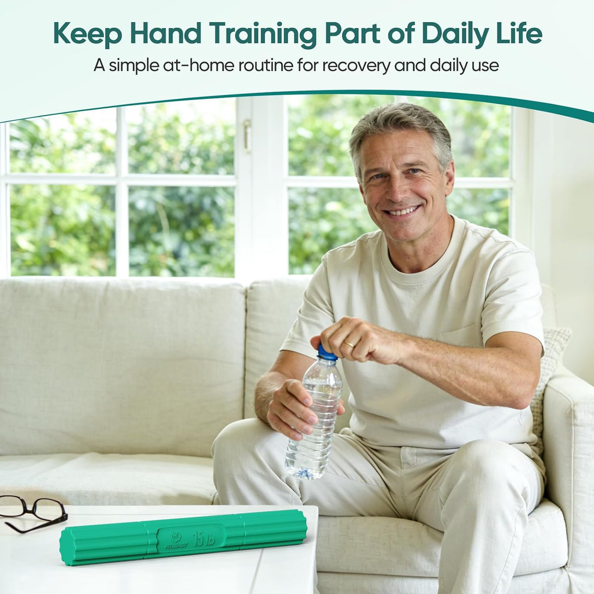 Flex Therapy Bars and Therapy Putty Set, Hand Therapy and Grip Strength Training for Finger, Wrist & Forearm Exercise