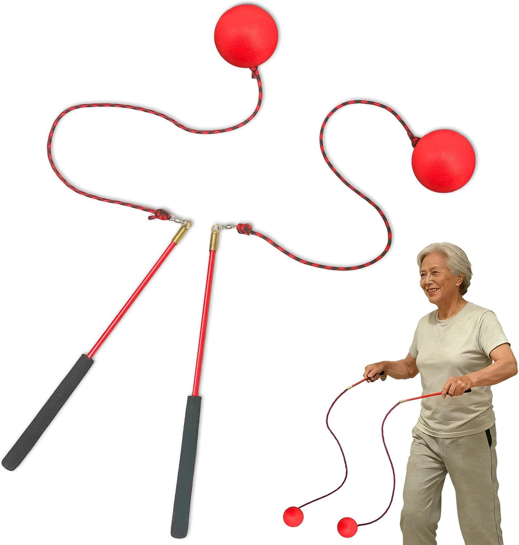 Shoulder Reliever Ball Swing | Shoulder Rotator Cuff Exercise Equipment | Upgraded Version with Reinforced 360° Tangle-Free Swivel, Non-Stretch Rope& 0.24Lb Ball for Home Exercise