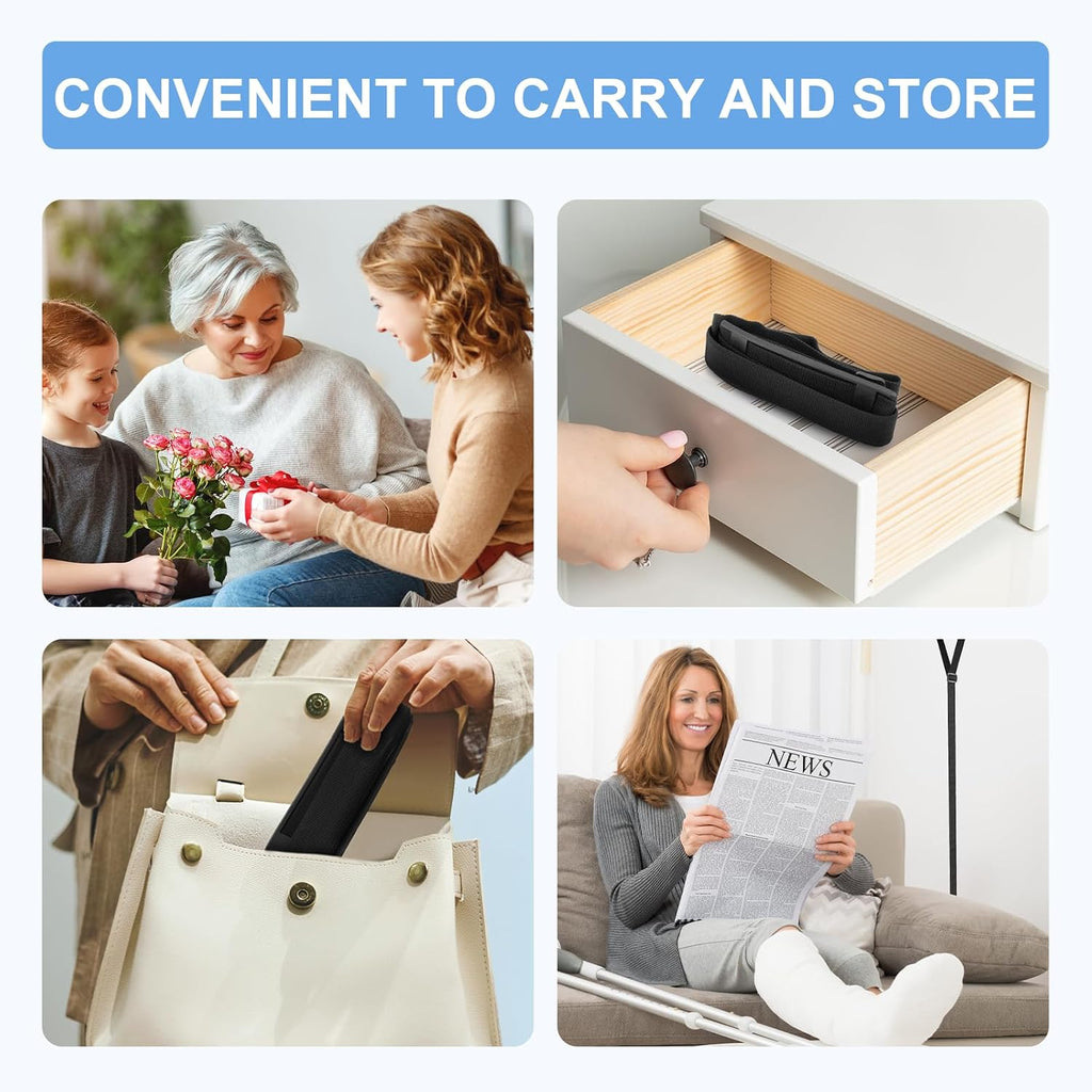 Rigid Leg Lifter for after Knee Surgery, Extra Long Leg Lifters for Elderly, Adjustable Leg Lifter Strap for after Hip Replacement, Limited Mobility, Foot Lifter Aid for Bed, Car, Wheelchair