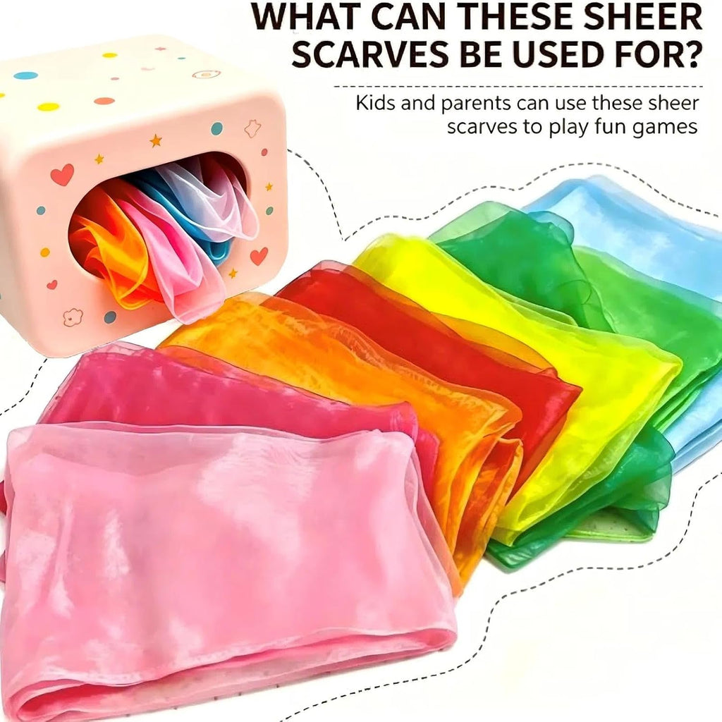12 Colors 36Pcs Square Dance Scarves for Play, Music Dance Class, 24 Inches