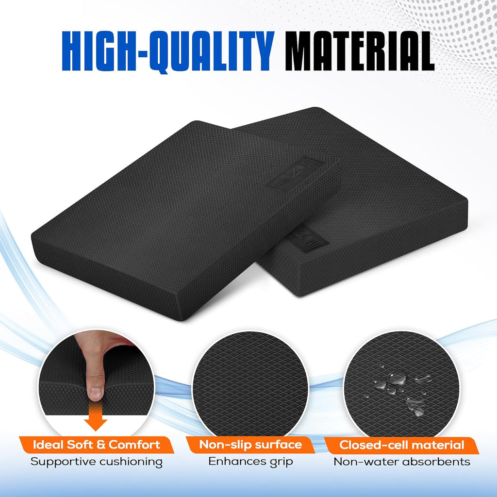 Yes4All Exercise Balance Pad, Non-Slip Foam Kneeling Pad