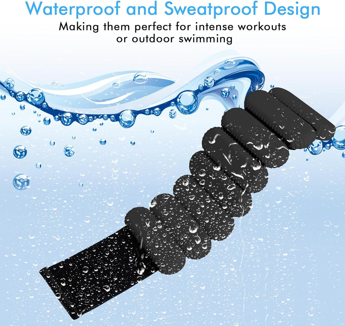 Wrist Ankle Weights for Women, Adjustable Ankle Weights Strength Training Silicone Bracelets Workout Wrist Ankle Weights for Men Women Yoga Running Dance Ankle Arm Leg Weights (2lb)